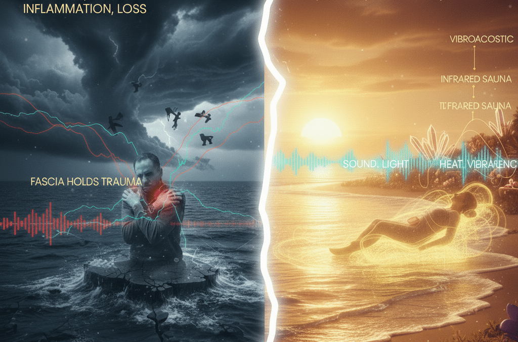 🌌 A Plant Medicine Alternative for Grief: Vibroacoustics, Red Light & Technodelics